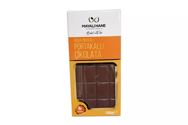 - Mayalıhane Düşük Proteinli Portakallı Çikolata 100 Gr - Doğa Evinizde