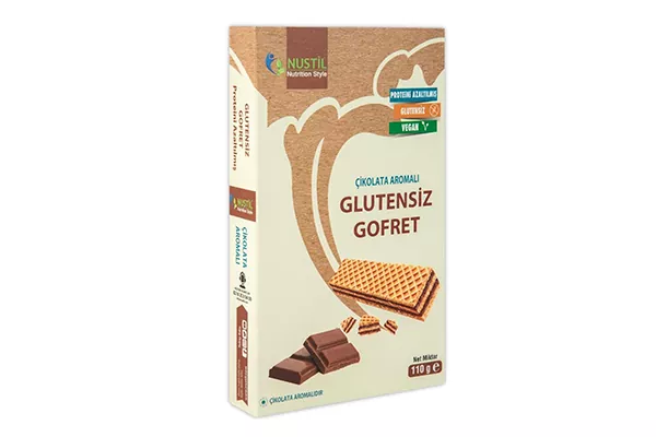 - Nustil Çikolata Aromalı Glutensiz Gofret 110 Gr - Doğa Evinizde