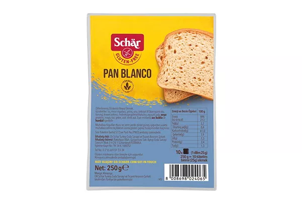 - Schar Pan Blanco Dilimli Ekmek 250 Gr - Doğa Evinizde