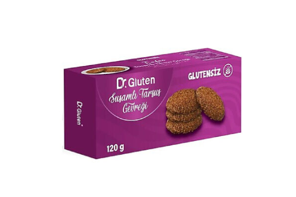 - Dr. Gluten Glutensiz Susamlı Tarsus Gevreği 120 gr - Doğa Evinizde