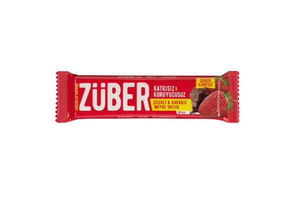 - Züber Glutensiz Vegan Çilekli Ve Kakaolu Meyve Tatlısı 40 gr - Doğa Evinizde