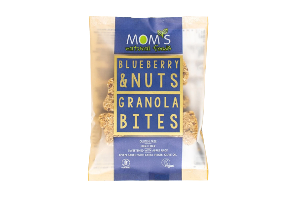 moms yaban - Mom's Glutensiz Yaban Mersini Ve Fındıklı Granola Parçacıkları 40 gr - Doğa Evinizde