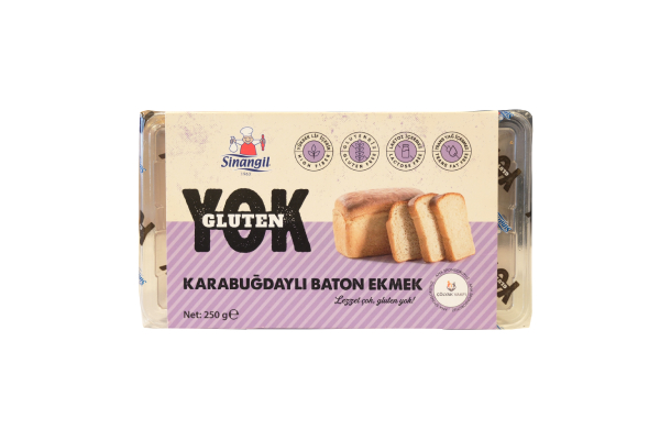 Yeni Proje (1) Sinangil Gluten Yok Karabuğdaylı Baton Ekmek 250 Gr - Görsel 1