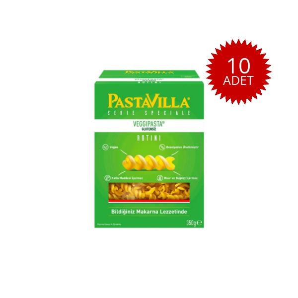 10 Adet Pastavilla Veggi Glutensiz Makarna 350 Gr 10 Adet Pastavilla Veggi Glutensiz Makarna 350 Gr - Görsel 1