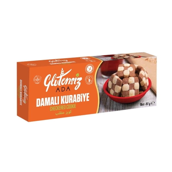 Glutensiz Ada Damalı Kurabiye 81 Gr Glutensiz Ada Damalı Kurabiye 81 Gr - Görsel 1