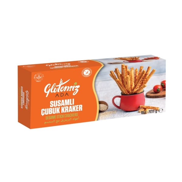 Glutensiz Ada Susamlı Çubuk 105 Gr Glutensiz Ada Susamlı Çubuk 105 Gr - Görsel 1