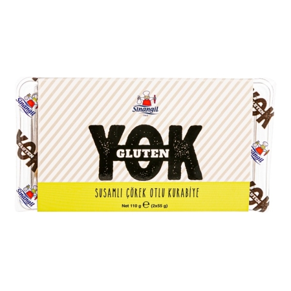Sinangil Gluten Yok Susamlı Çörekotlu Kurabiye 110 Gr Sinangil Gluten Yok Susamlı Çörekotlu Kurabiye 110 Gr - Görsel 1
