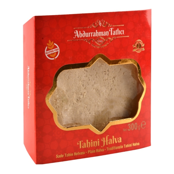 Abdurrahman Tatlıcı Glutensiz Sade Tahin Helvası 300 Gr Abdurrahman Tatlıcı Glutensiz Sade Tahin Helvası 300 Gr - Görsel 1